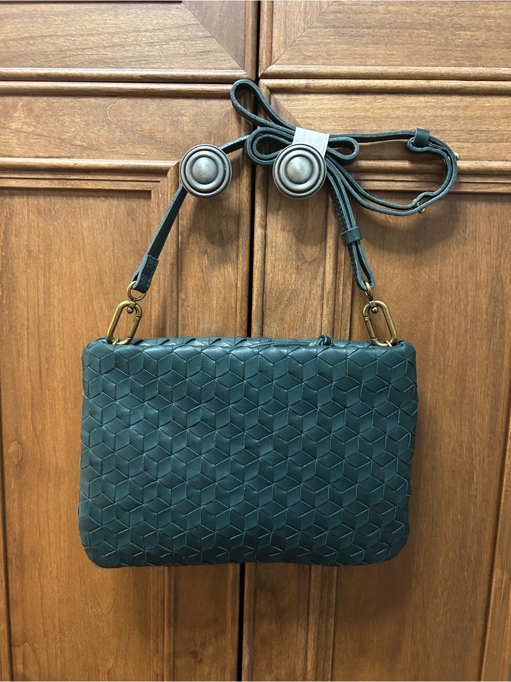 NWT Madewell The Puff Woven Crossbody Shoulder Bag